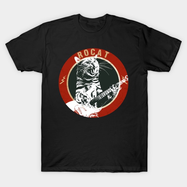 RoCat Guitar art T-Shirt by kumtulmabur